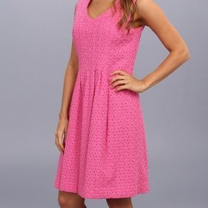 Pendleton pink eyelet sheath dress
